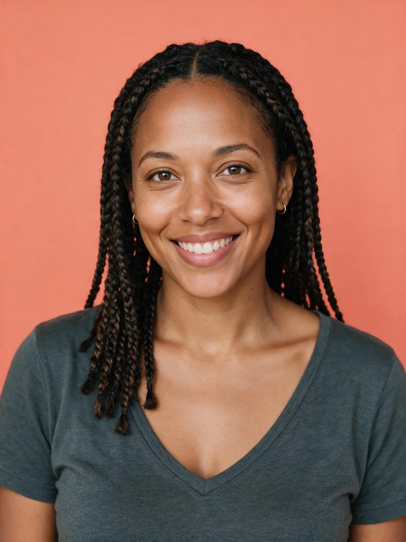 AI presenter portrait