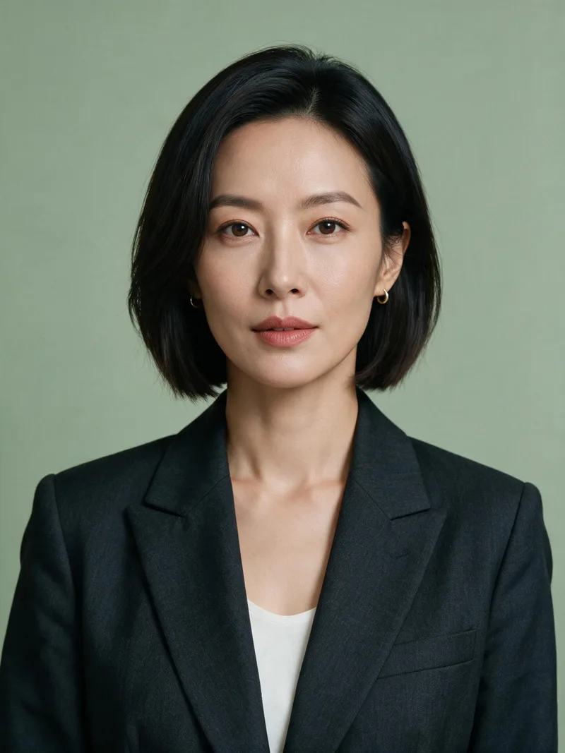 AI presenter portrait